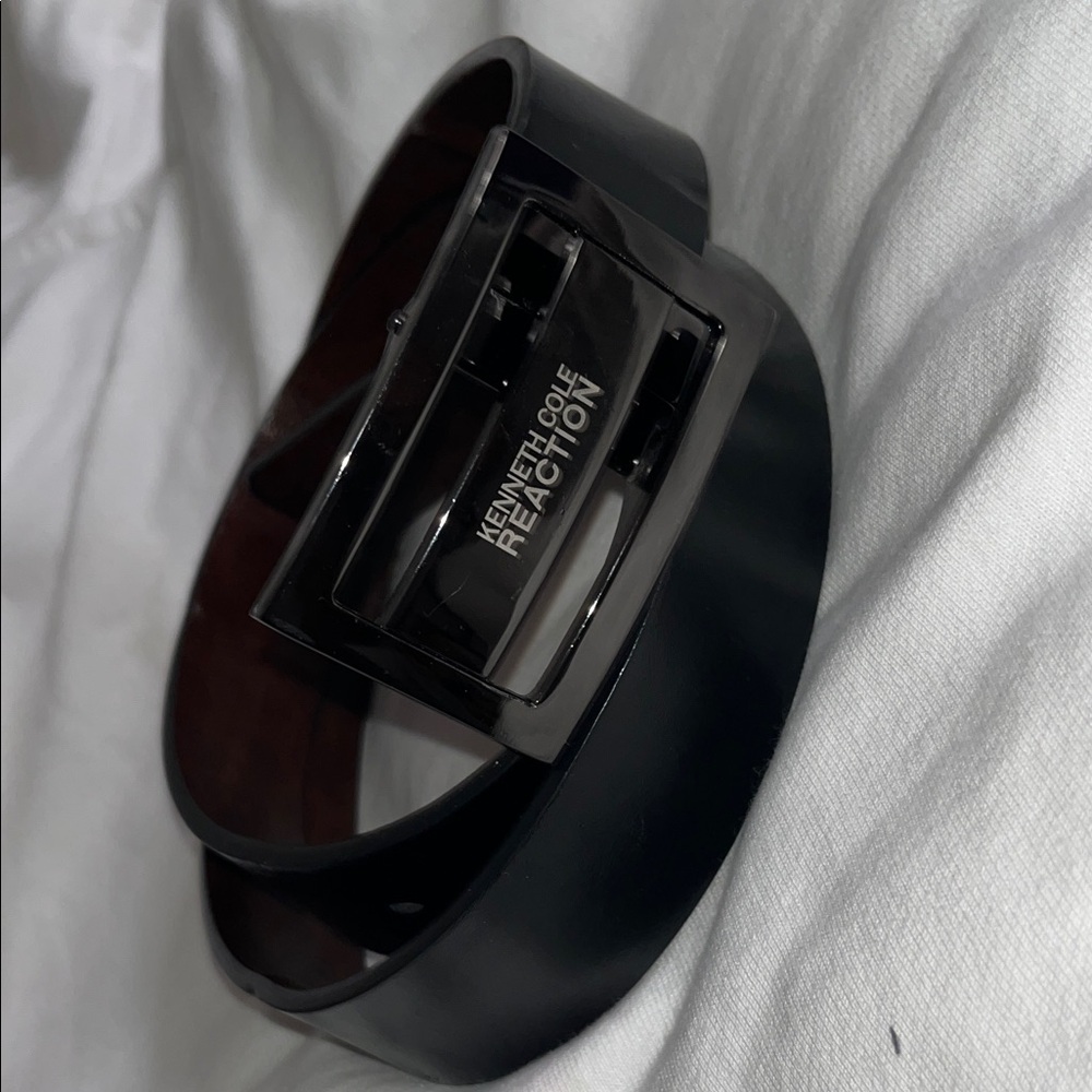 Kenneth Cole Reaction Sleek Black Belt